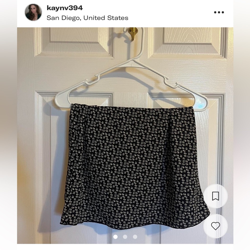 Brandy Melville Floral Skirt
